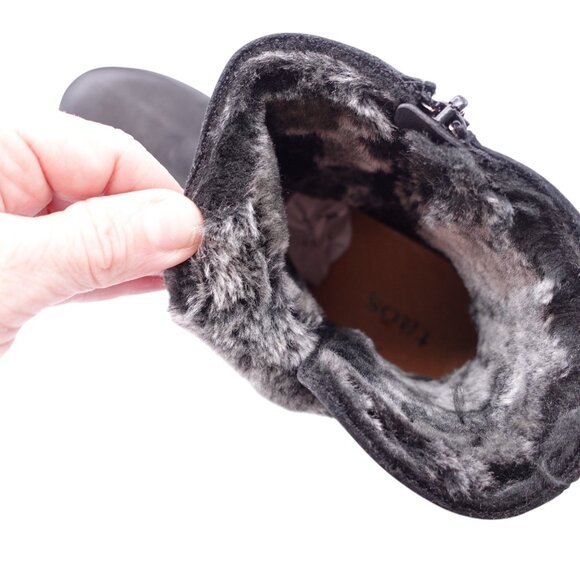 SOLD ❤️ Taos Combo Boots Sz 39 US 8-8.5 Black Leather - Picture 6 of 14